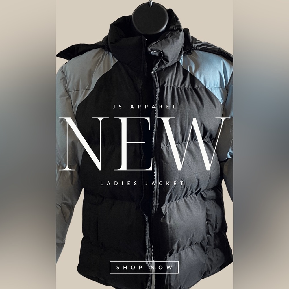 Ladies bubble jacket by JS Apparel - size Medium - NWT